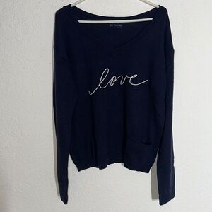 GAP Dark Blue Cashmere Blend Sweater